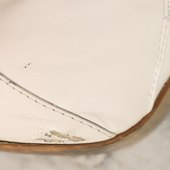 LACED SIDES BOOTIES 8 Cleopatra White Y2K Classic Ankle Boots Heels Shoes Monta - Picture 6 of 13